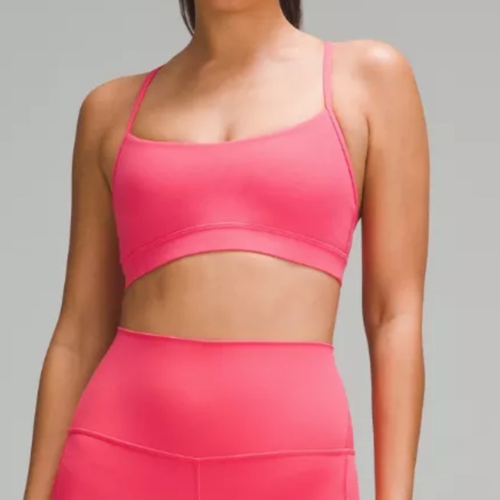 Lululemon Flow Y bra, pink